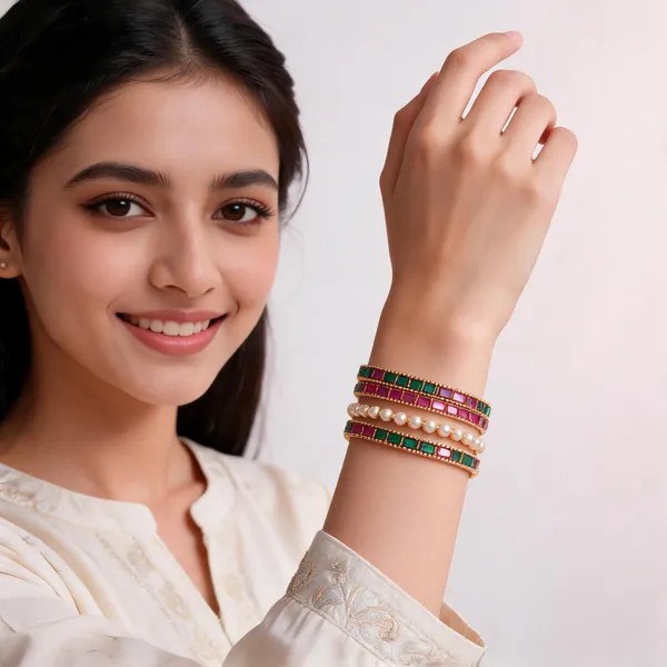 Multicolour_Stone_Work_Bangles_For_Women