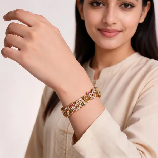 Gold_Tone_Leaf_Embellished_Bangles_for_Women_(Pack_Of_2)