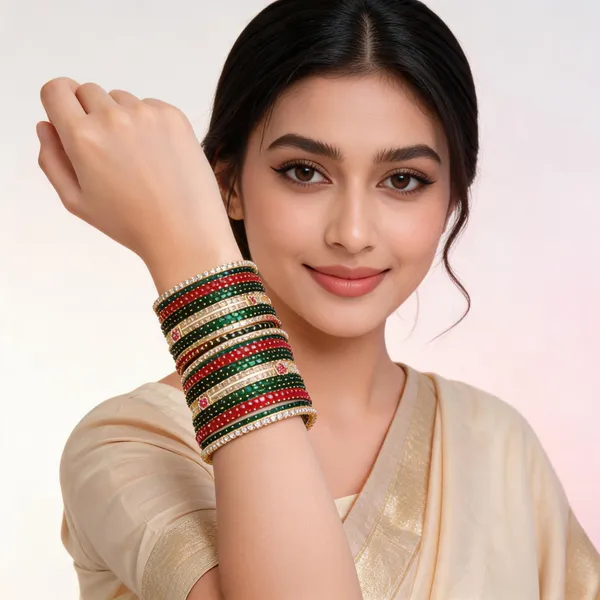 Multicolour_Embellished_Traditional_Bangles_For_Women