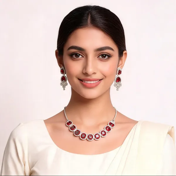 Stylish_Modern_Ad_Studded_Necklace_Set_With_A_Added_Vibe_Of_Rubi_Red_Hydra_Stone