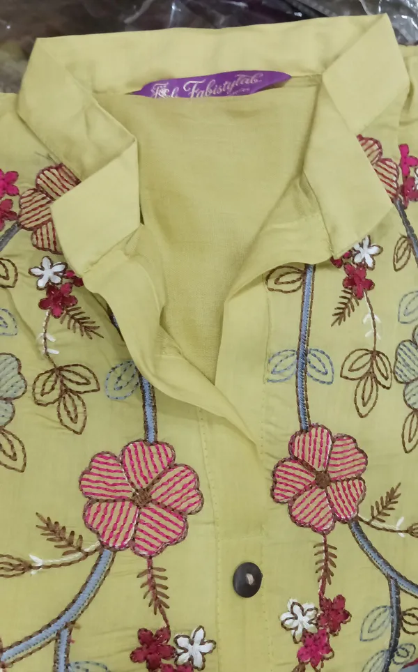 Mul_Chanderi_Lime_Green_Embroidered_Kurta_Pant_Co-ord