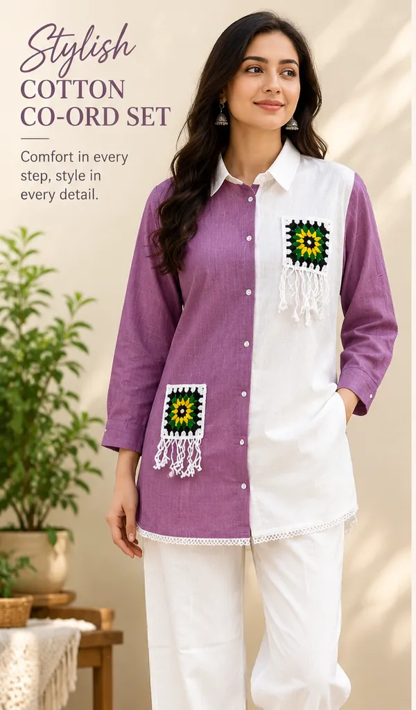 Cotton_Viral_Insta_Special_Purple_Co-ord_Set