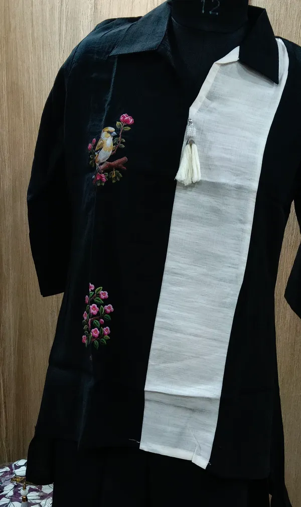 Cotton_Bird_Print_Tassel_Kurta_Pant_Co-ord