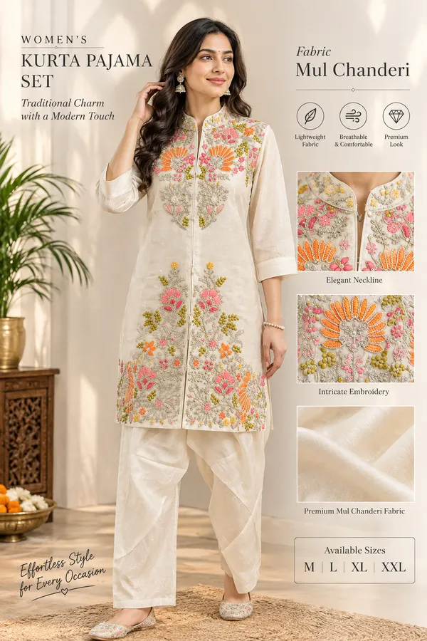 Mul_Chanderi_Ivory_Multicolour_Floral_Co-ord_Set