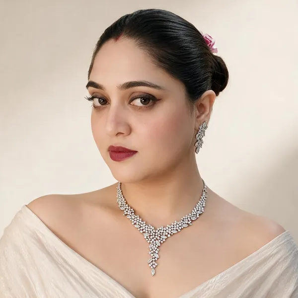 White_CZ_V-Shaped_Bridal_Choker_Set