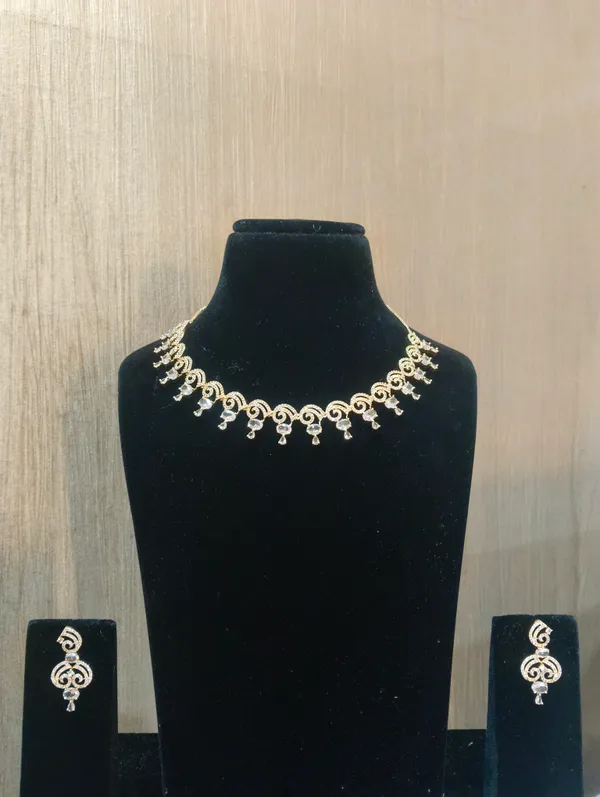Golden_Plated_Bridal_Statement_Choker_Set