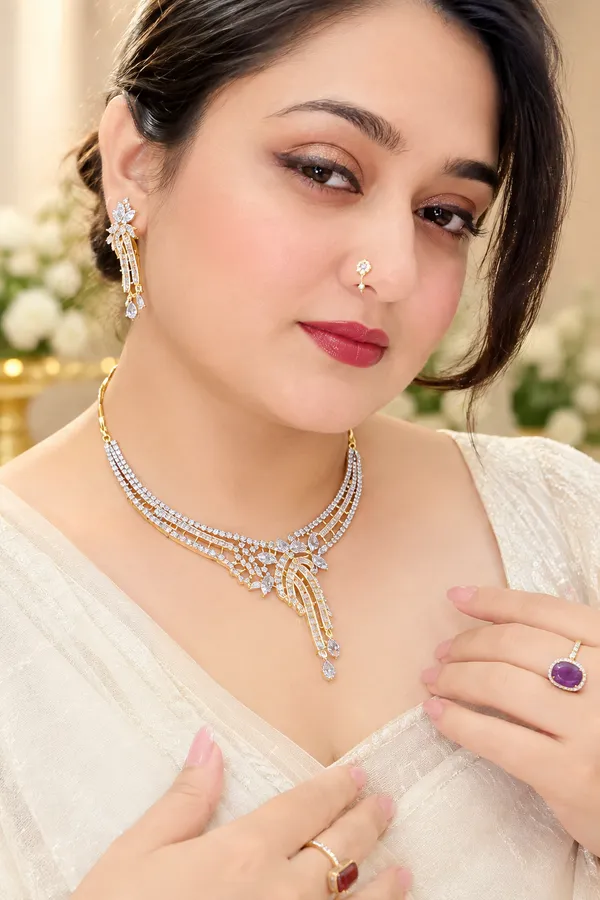 Floral_V-Shaped_CZ_Choker_Set