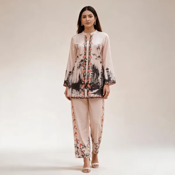 Rayon_Slub_Blush_Printed_Kurta_Bottom_Co-ord