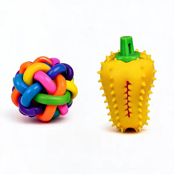 Multicolour_Interactive_Chew_Toy_For_Dogs_-_Pack_of_2