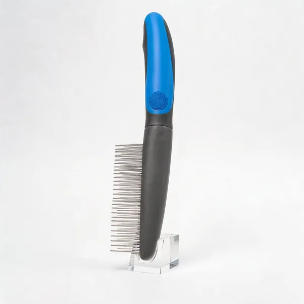 Blue_Black_Steel_Dual-Tooth_Grooming_Comb_For_Cats_And_Dogs