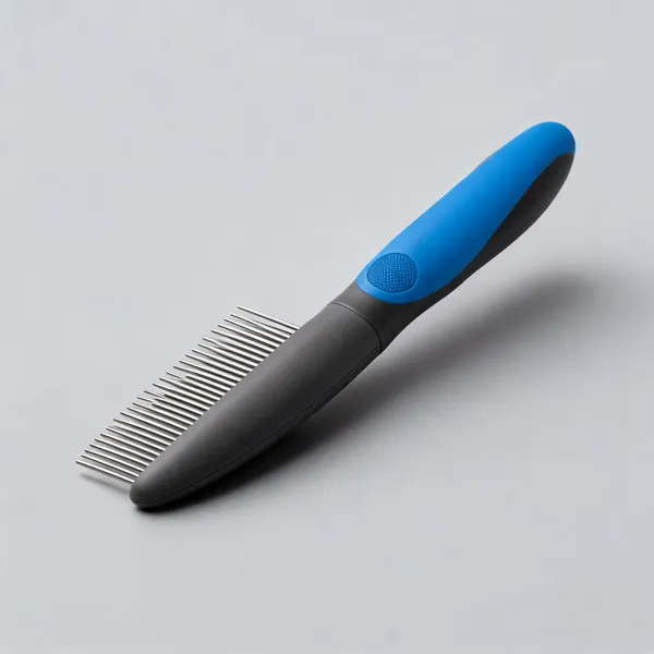 Blue_Black_Steel_Dual-Tooth_Grooming_Comb_For_Cats_And_Dogs