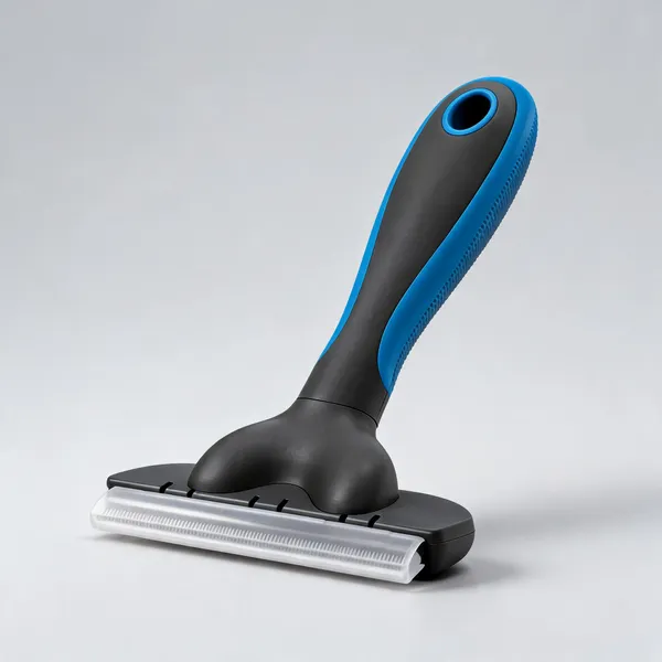 Blue_Black_Nylon_Dog_Deshedding_Grooming_Brush