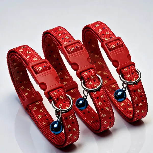 Red_Nylon_Printed_Collar_For_Cats_And_Dogs_-_Pack_of_3