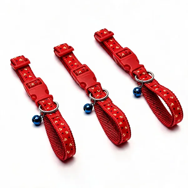 Red_Nylon_Printed_Collar_For_Cats_And_Dogs_-_Pack_of_3