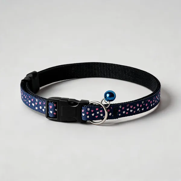 Blue_Printed_Nylon_Adjustable_Dog_And_Cat_Collar_-_Pack_of_3