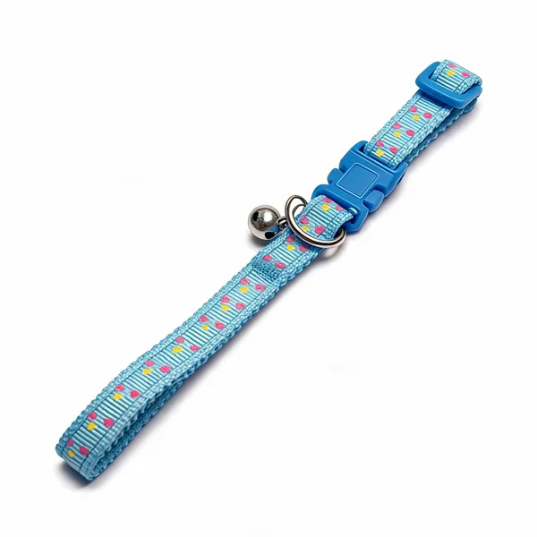 Blue_Patterned_Nylon_Adjustable_Dog_And_Cat_Collar_-_Pack_of_3