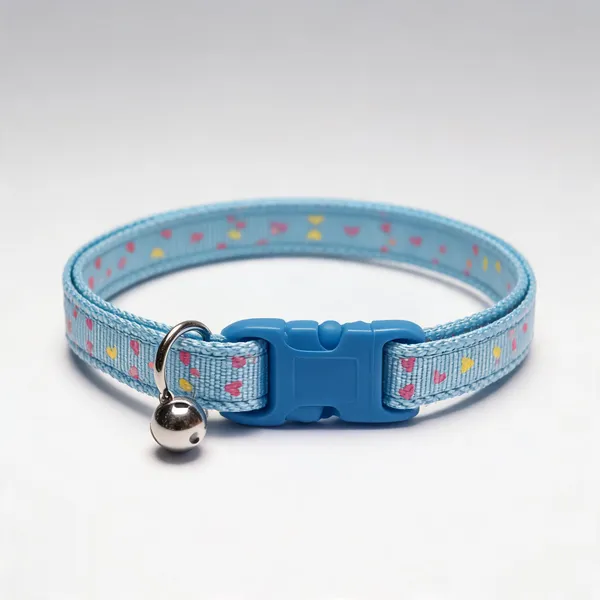 Blue_Patterned_Nylon_Adjustable_Dog_And_Cat_Collar_-_Pack_of_3
