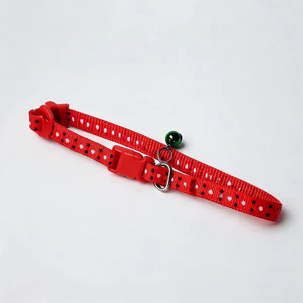 Red_Dotted_Nylon_Adjustable_Dog_And_Cat_Collar_-_Pack_of_3