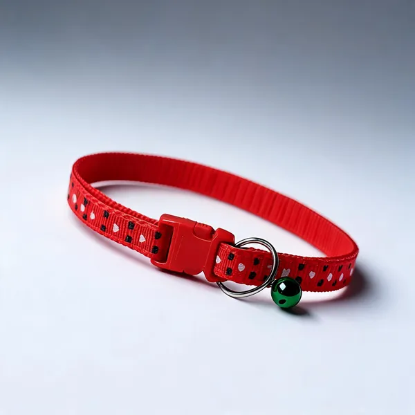 Red_Dotted_Nylon_Adjustable_Dog_And_Cat_Collar_-_Pack_of_3