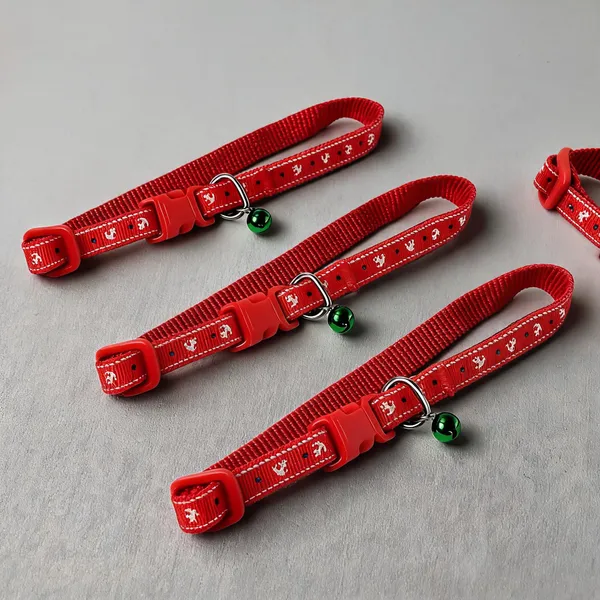 Red_Printed_Nylon_Adjustable_Collar_For_Dogs_&_Cats_-_Pack_of_3