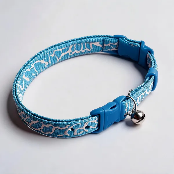 Nylon_Printed_Pattern_Adjustable_Collar_For_Dogs_And_Cats_Blue_-_Pack_of_3
