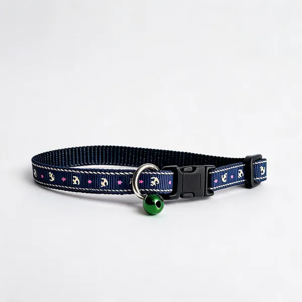 Blue_Printed_Nylon_Adjustable_Dog_And_Cat_Collar_-_Pack_of_3