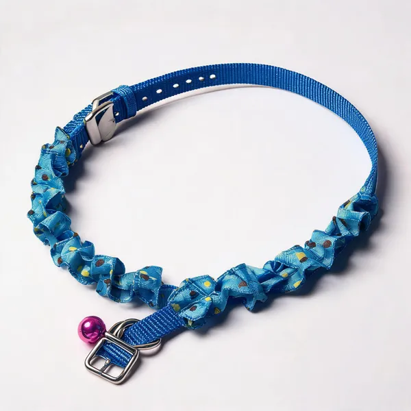 Blue_Nylon_Frill_Bell_Dog_And_Cat_Collar_-_Pack_of_3