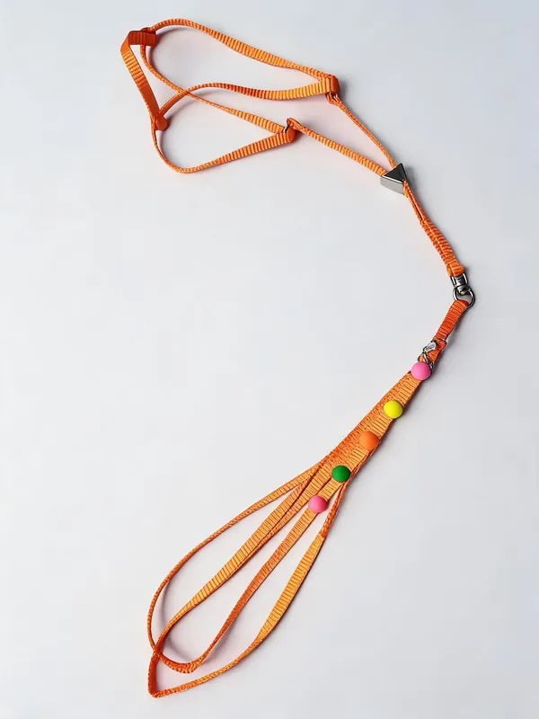 Orange_Braided_Nylon_Rope_Dog_Harness_And_Leash_Set_-_Pack_of_2