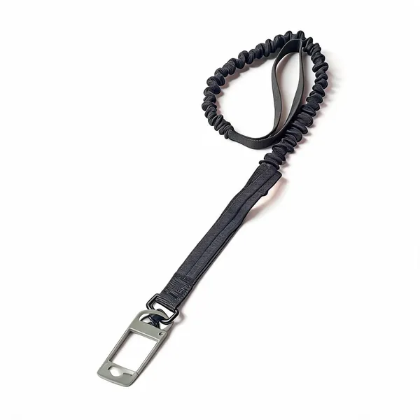 Black_Nylon_Dog_Leash_With_Double_Handle