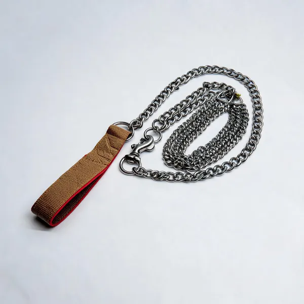 Nylon_Handle_Metal_Chain_Dog_Leash