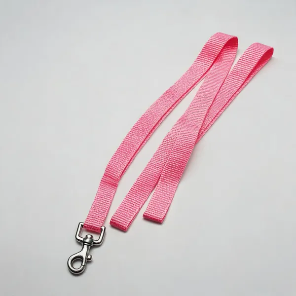 Pink_Nylon_Dog_Leash_With_Metal_Swivel_Clip_-_Pack_of_3