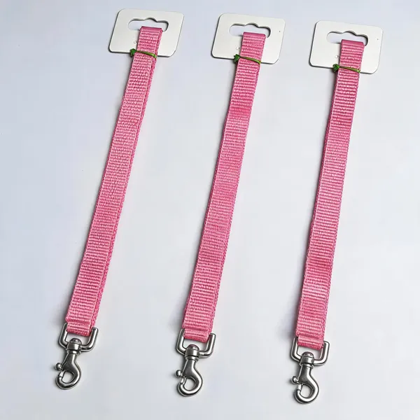 Pink_Nylon_Dog_Leash_With_Swivel_Snap_Hook_-_Pack_of_3