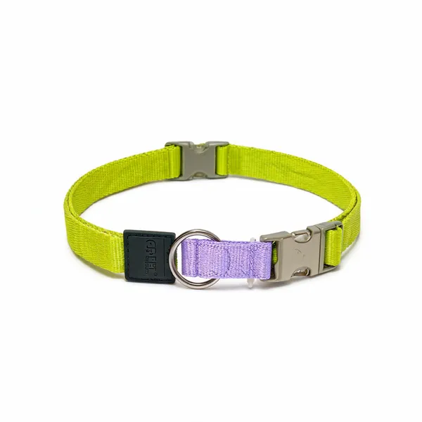 Green_Lilac_Nylon_Adjustable_Metal_Hook_Dog_And_Cat_Collar
