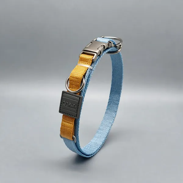 Blue_Yellow_Two-Tone_Nylon_Metal_Hook_Dog_And_Cat_Collar