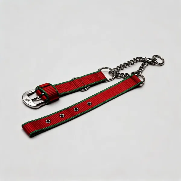 Red_Green_Nylon_Striped_Choke_Dog_Collar
