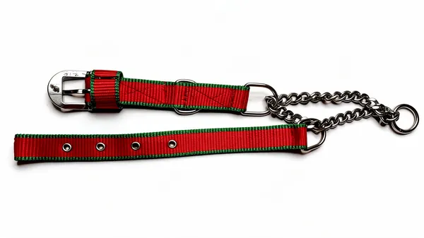 Red_Green_Nylon_Striped_Choke_Dog_Collar