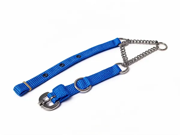 Blue_Nylon_Chain-Detail_Choke_Dog_Collar