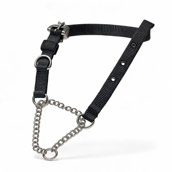 Black_Nylon_Martingale_Choke_Collar_For_Dogs