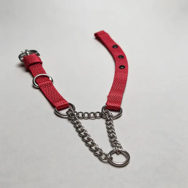 Red_Nylon_Martingale_Choke_Dog_Collar_With_Chain_Loop