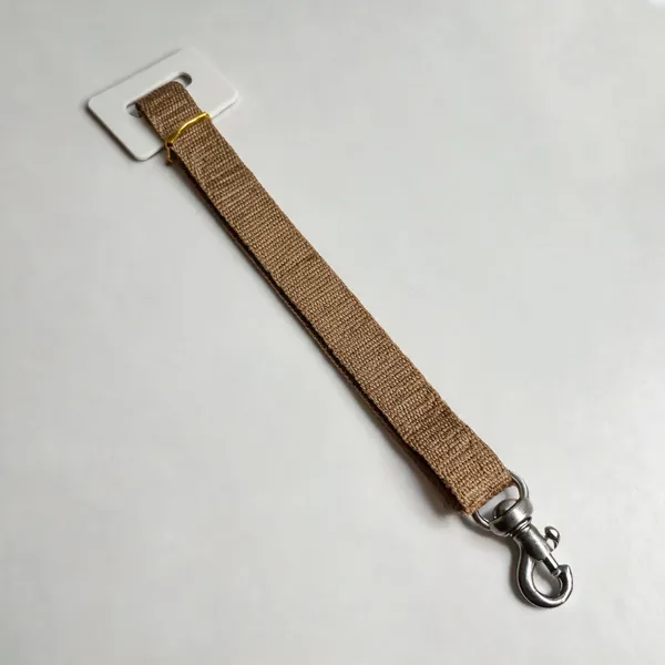 Khaki_Nylon_Dog_Leash_With_Swivel_Snap_Hook_-_Pack_of_2