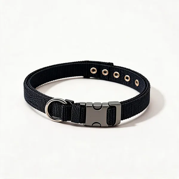 Black_Nylon_Adjustable_Padded_Dog_Collar_-_Pack_of_2