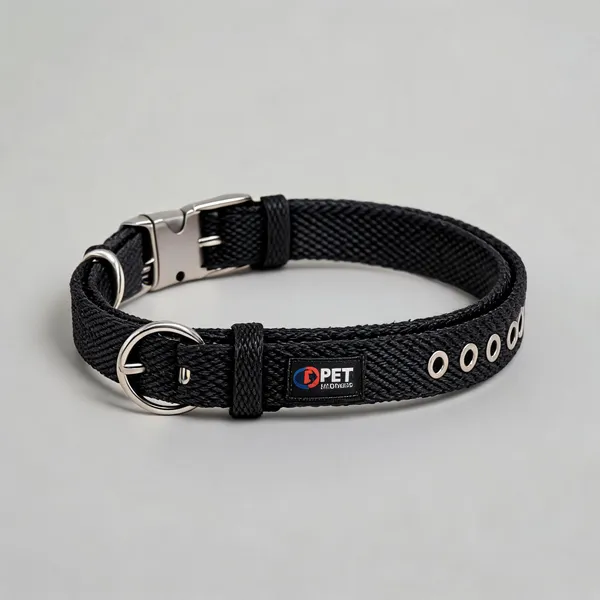 Black_Woven_Nylon_Adjustable_Dog_Collar_-_Pack_of_2