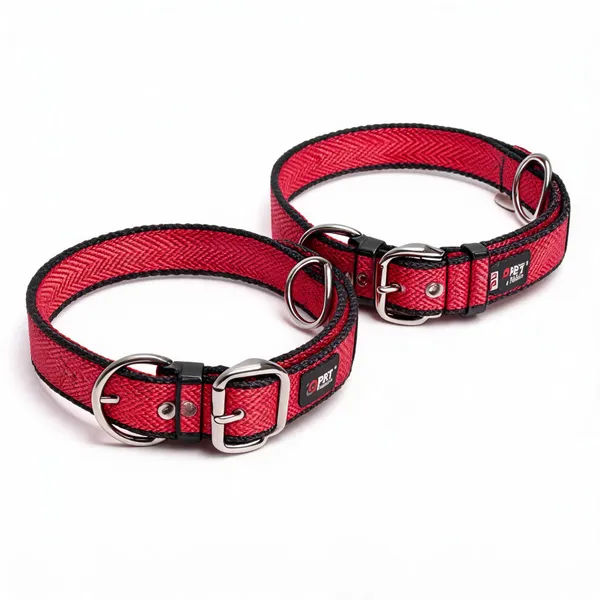 Red_Nylon_Adjustable_Padded_Dog_Collar_-_Pack_of_2