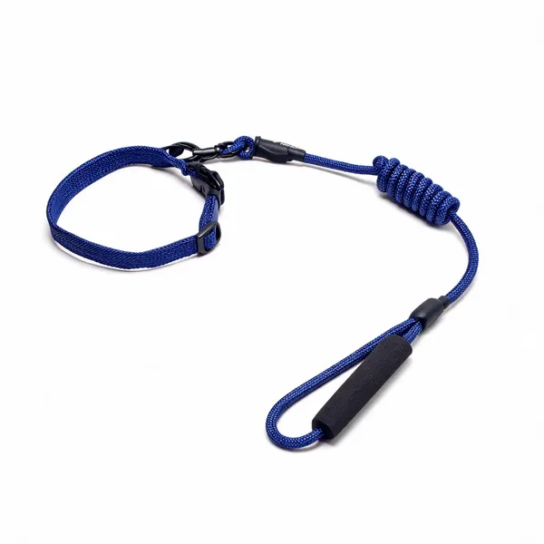 Blue_Nylon_Braided_Rope_Dog_Collar_And_Leash_Set