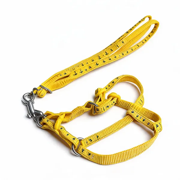 Nylon_Printed_Harness_And_Leash_Set_For_Dogs_Yellow_-_Pack_of_2