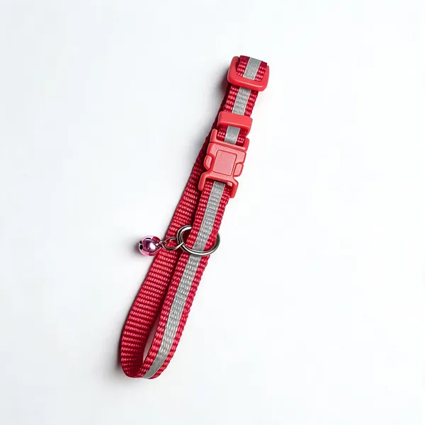 Red_Nylon_Reflective_Dog_Collar_With_Bell_-_Pack_of_5