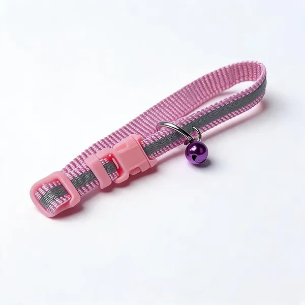 Pink_Nylon_Adjustable_Dog_And_Cat_Collar_With_Bell_-_Pack_of_2