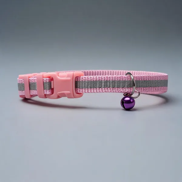 Pink_Nylon_Adjustable_Dog_And_Cat_Collar_With_Bell_-_Pack_of_2