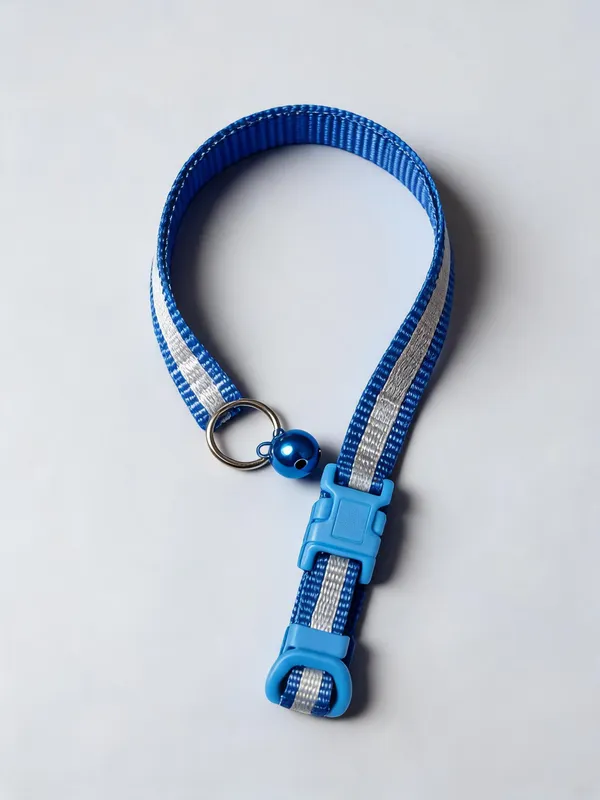 Blue_Nylon_Adjustable_Dog_And_Cat_Collar_With_Bell_-_Pack_of_5