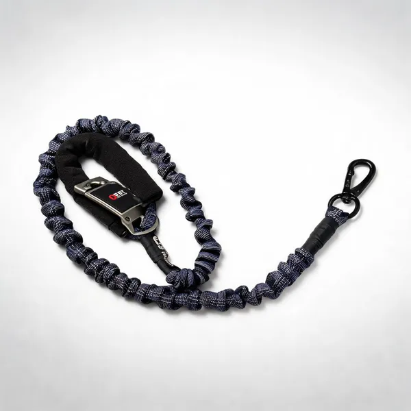 Black_Nylon_Coiled_Hook_Dog_Show_Leash_Loop